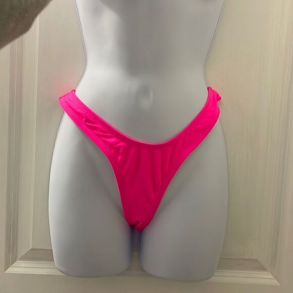 New! Hot pink high thigh bikini set small fashion nova - Picture 2 of 7
